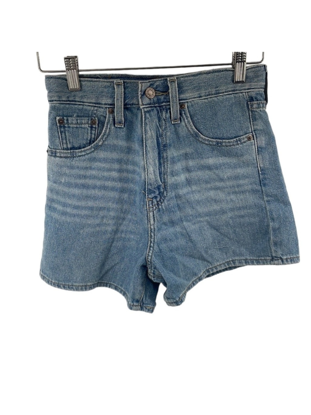 Levi's hi loose jean shorts light blue boho y2k sz 24
